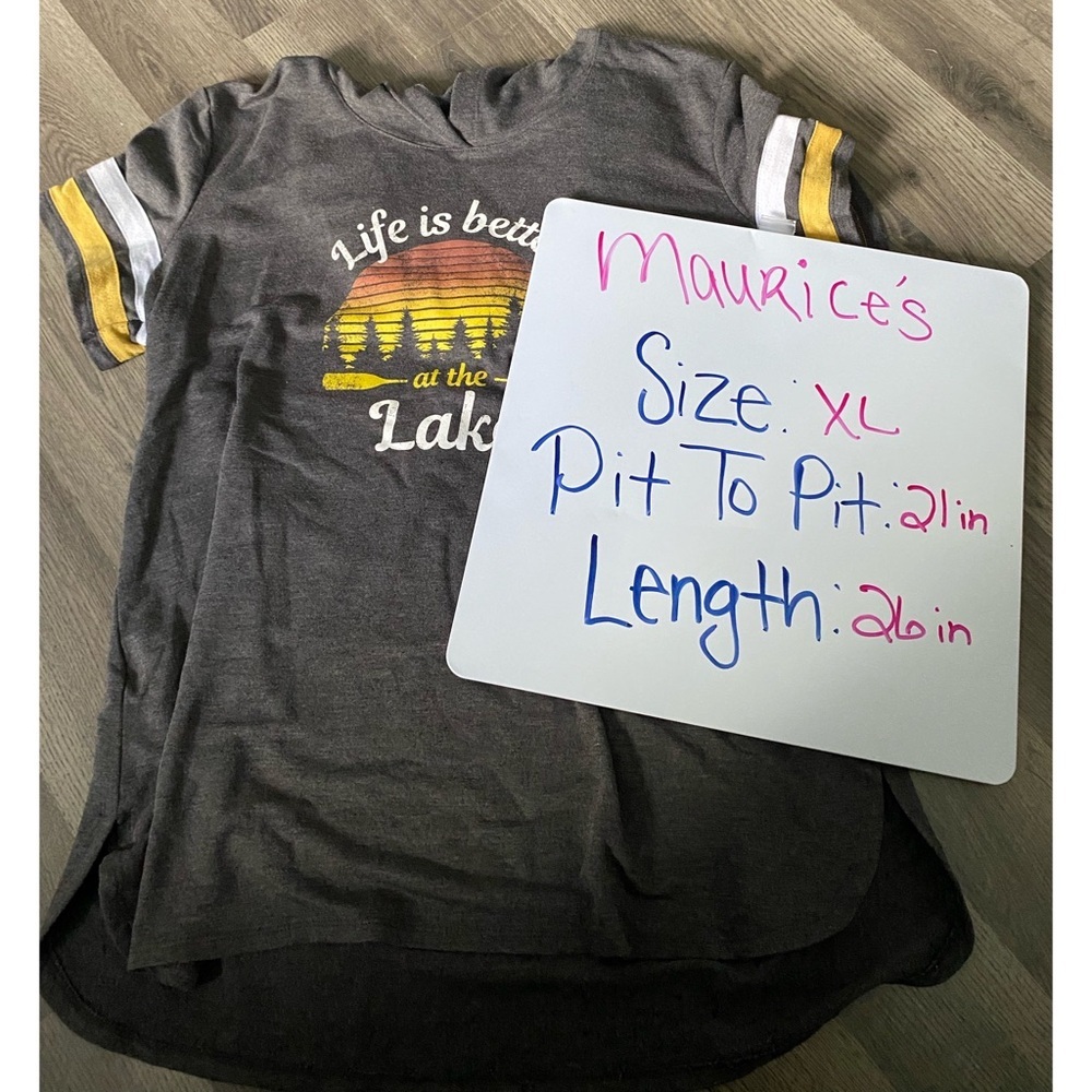 MAURICES Lake Graphic Hooded T Shirt - Picture 5 of 6